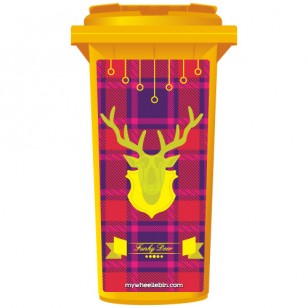 Funky Deer Wheelie Bin Sticker Panel
